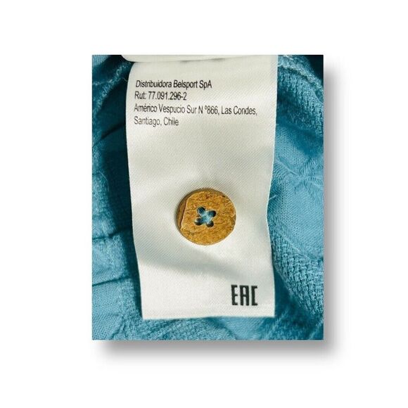 Roxy S Adriatic Blue Cotton Pull-On Textured Shorts Casual Summer Beachwear NWT - Picture 12 of 13